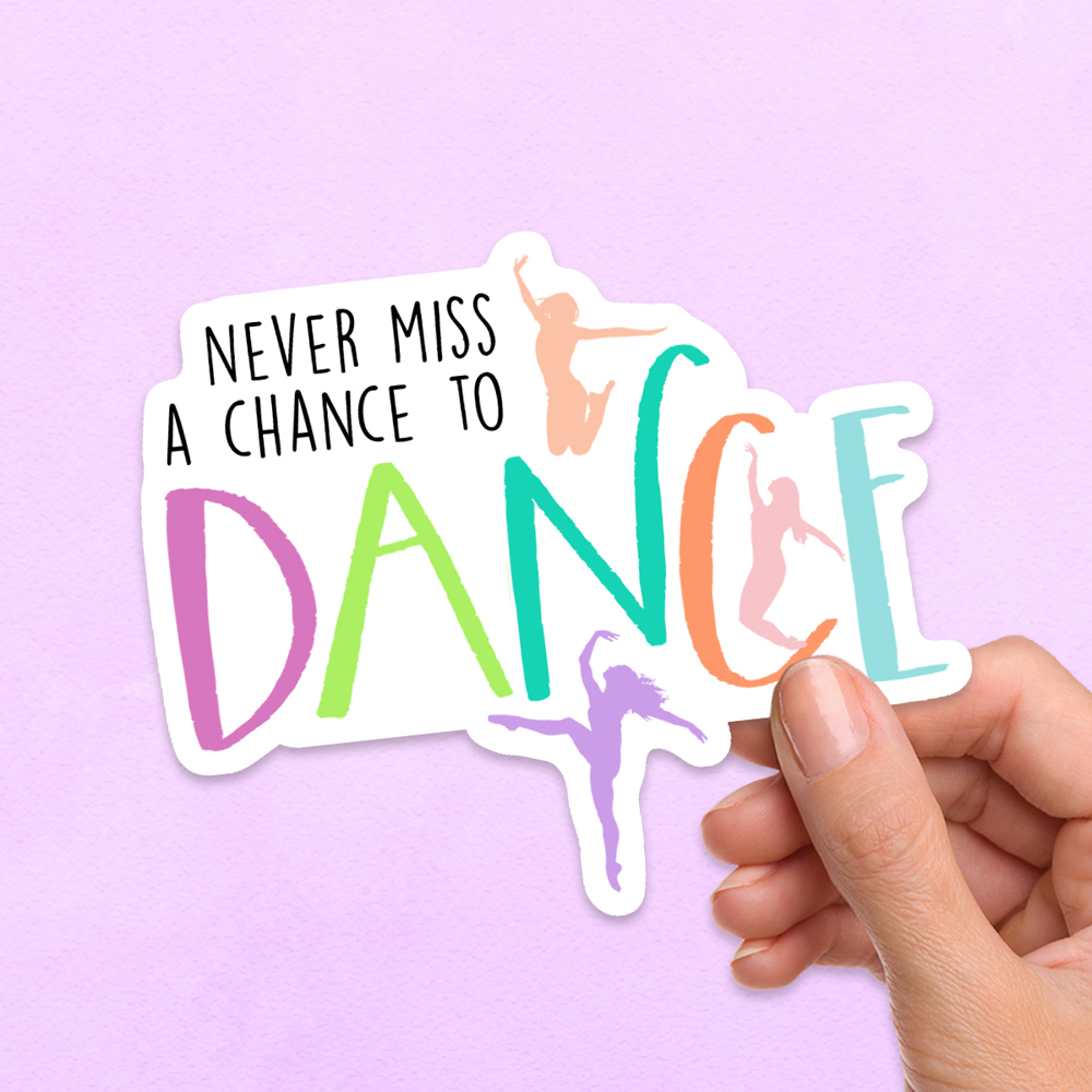 Dance Laptop Waterproof Viny Sticker Pack (set of 6)