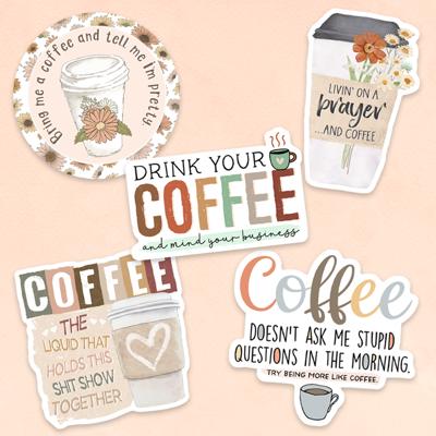 Coffee Sticker Pack (Set of 5)