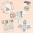  Coffee Sticker Pack (Set of 5)