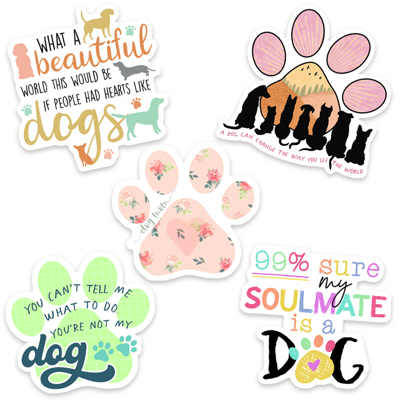 Dog Sticker Pack (Set of 5)