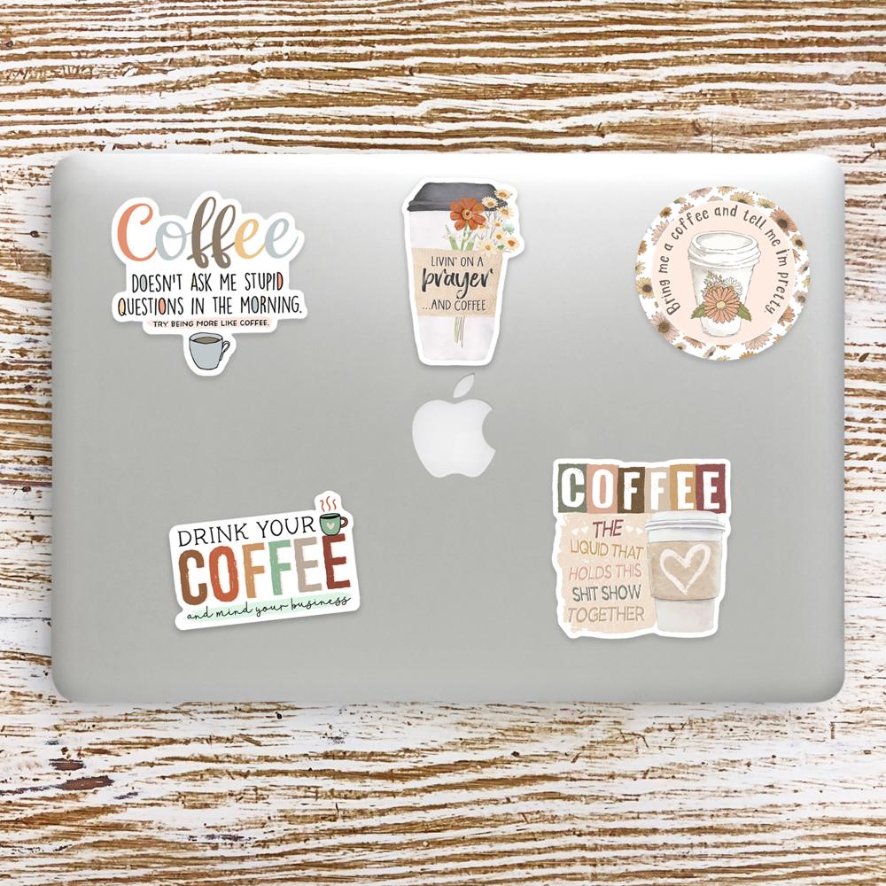 Coffee Sticker Pack (Set of 5)