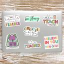  Assorted Teacher Laptop Vinyl Stickers