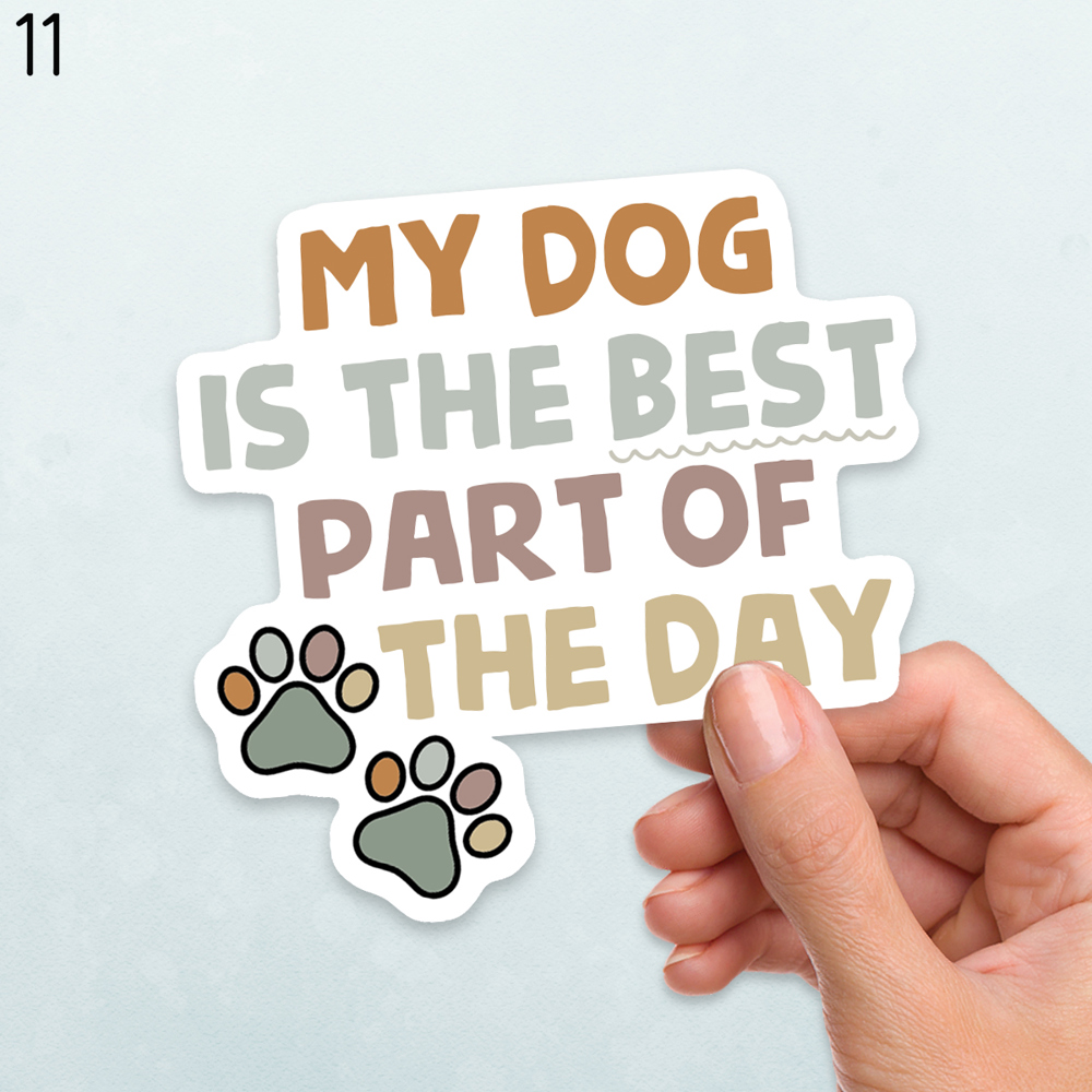 Assorted Dog Waterproof Laptop Stickers