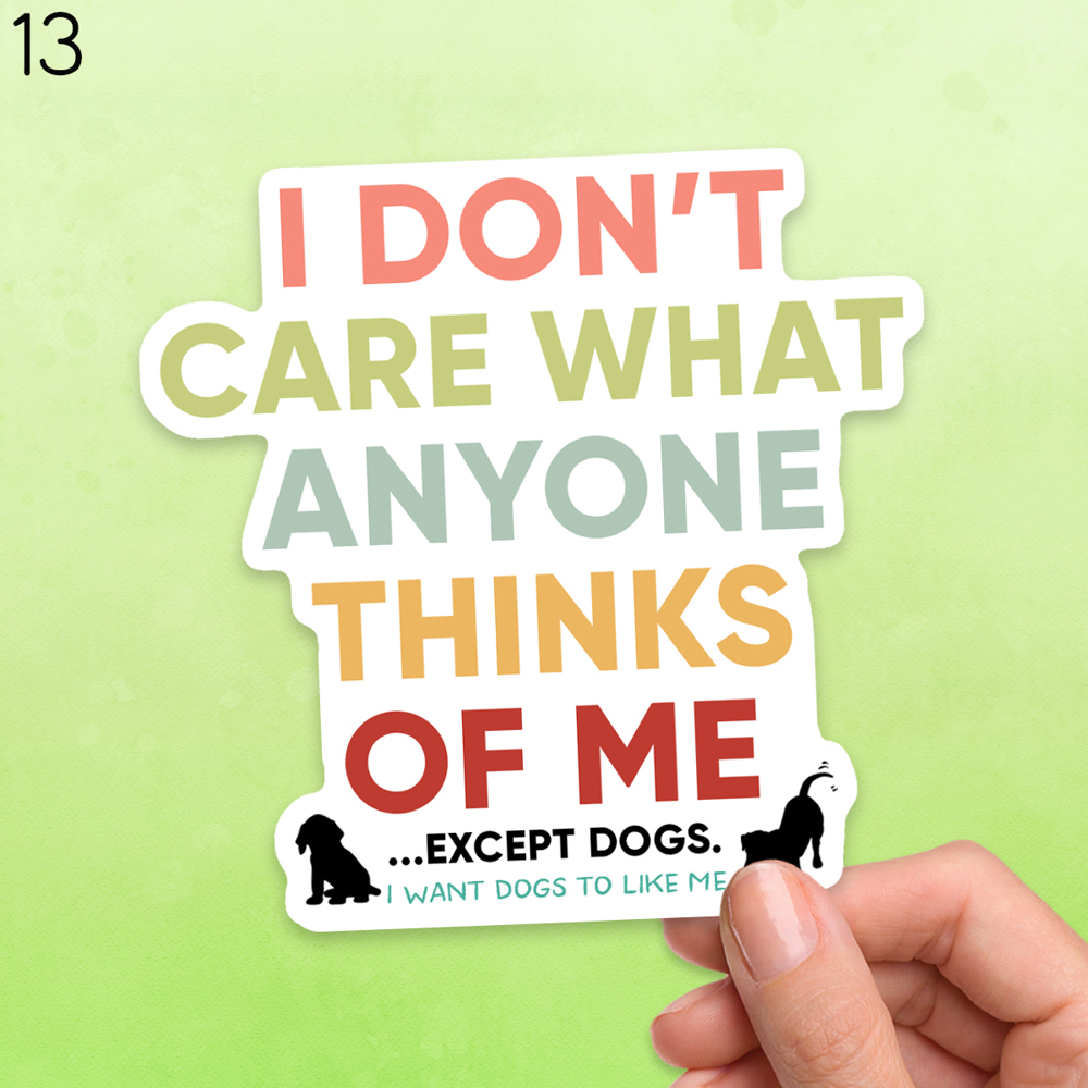 Assorted Dog Waterproof Laptop Stickers