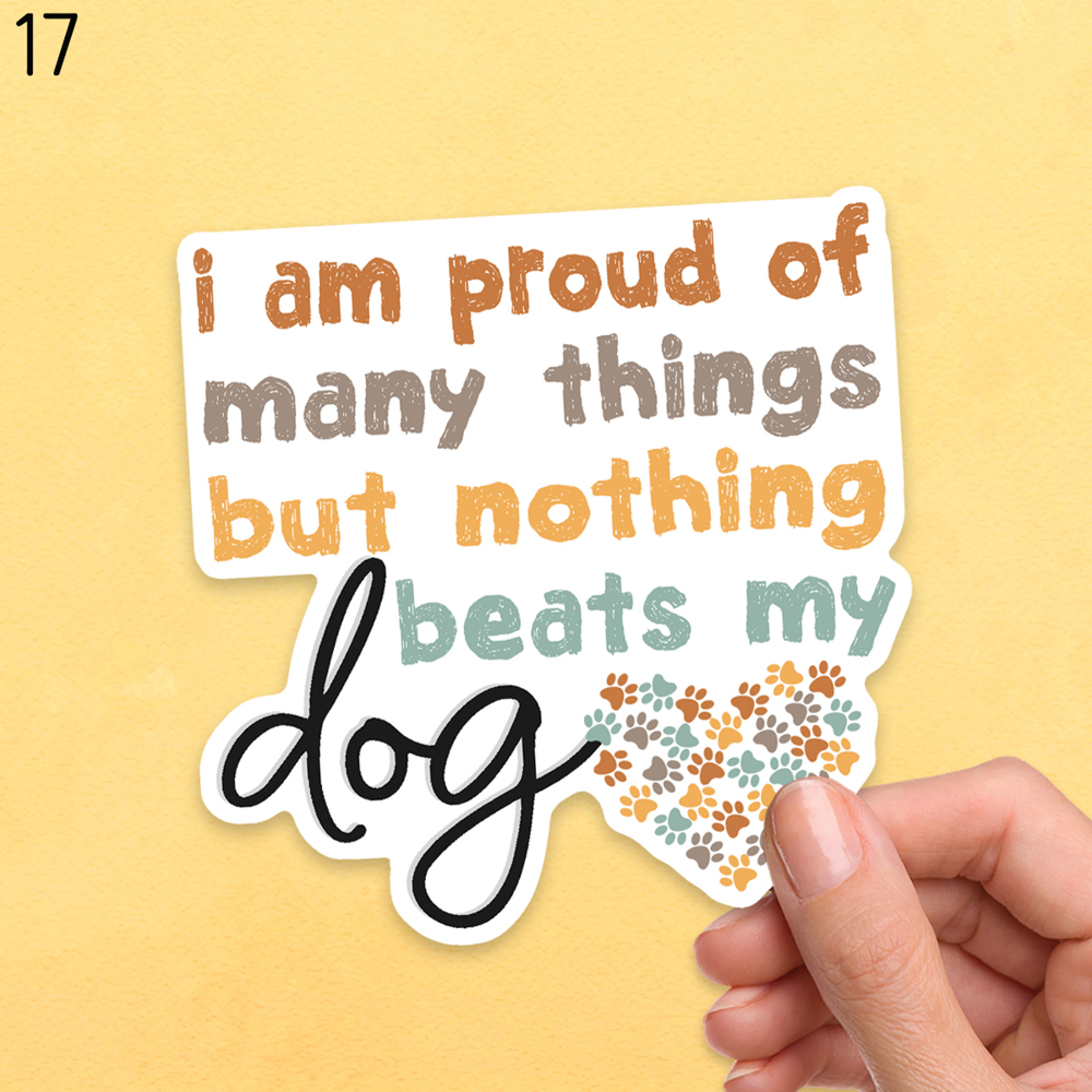 Assorted Dog Waterproof Laptop Stickers