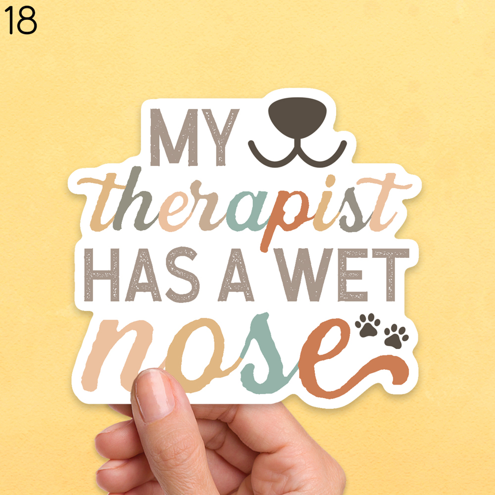 Assorted Dog Waterproof Laptop Stickers