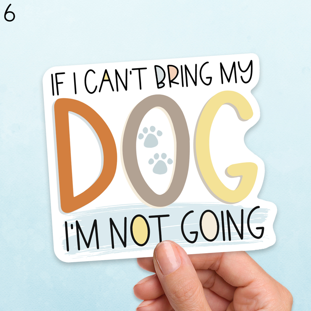 Assorted Dog Waterproof Laptop Stickers