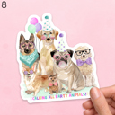  Assorted Dog Waterproof Laptop Stickers