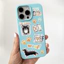  Mini Phone Case Vinyl Waterproof Stickers Dogs 