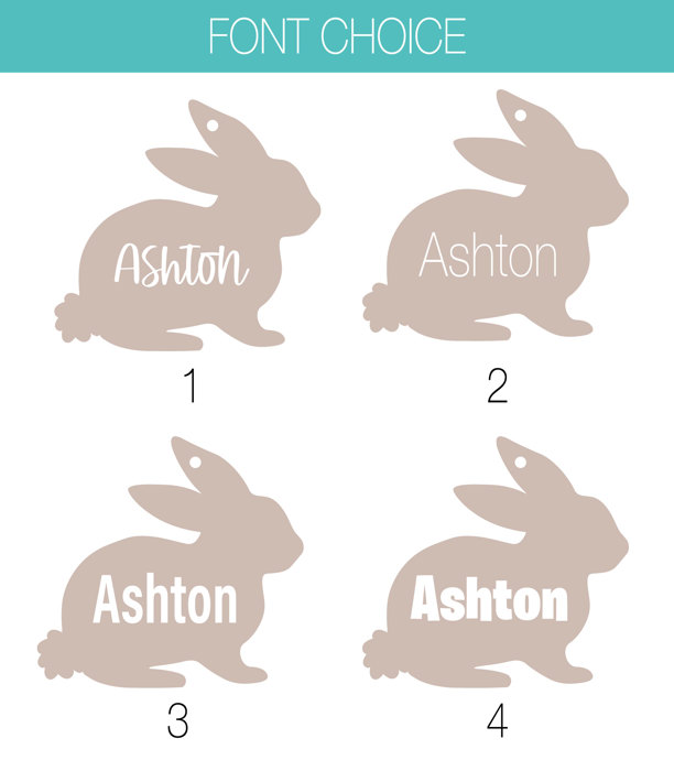 Personalized Easter Basket Tags | Easter | Bunny 