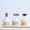  Grad Cupcake Toppers | Personalized | Set of 12