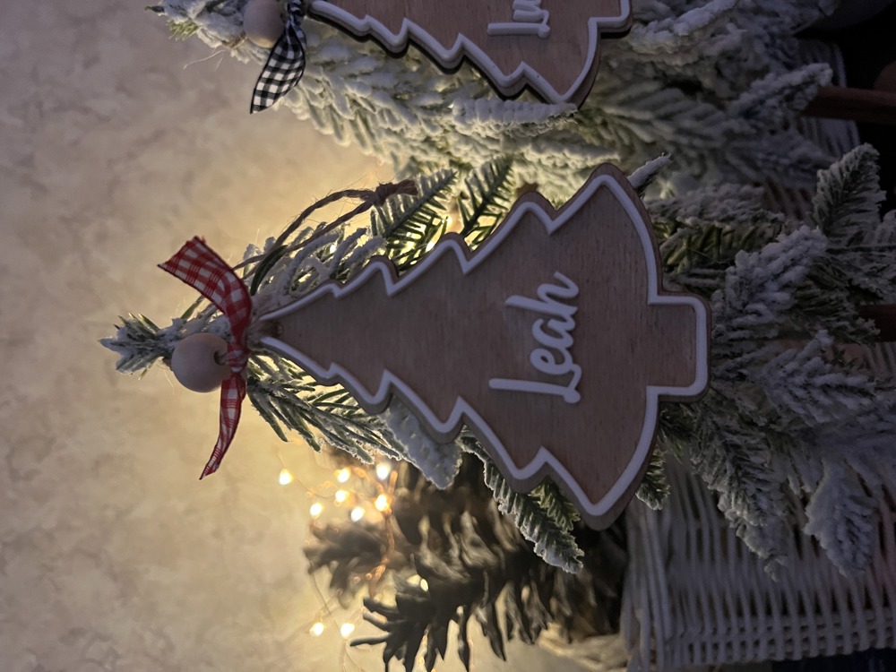 Personalized Tree Wooden Ornament