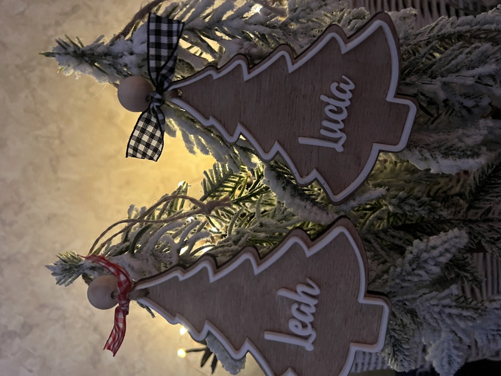 Personalized Tree Wooden Ornament