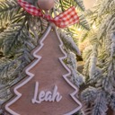  Personalized Tree Wooden Ornament