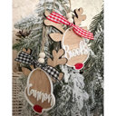  Personalized Reindeer Ornament 