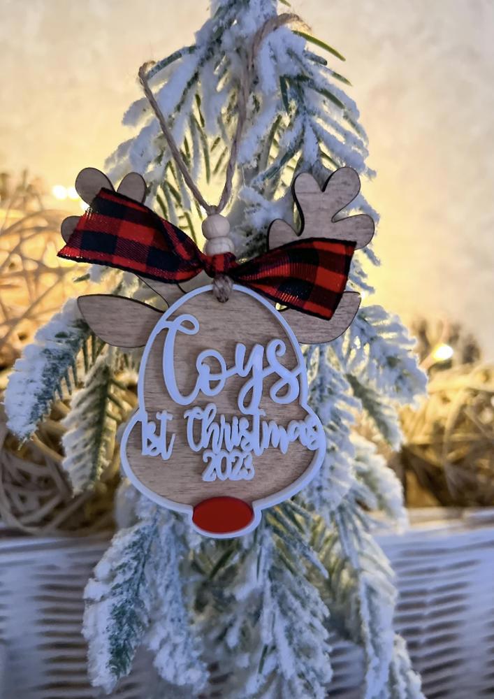 Personalized Reindeer Ornament 