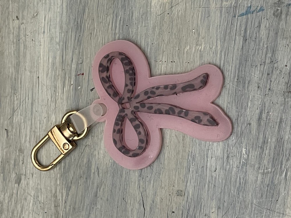 Bow Charm Keyring/Clip