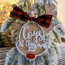  Personalized Christmas Reindeer Ornament