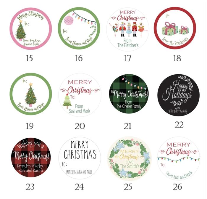 Christmas Gift Stickers - Personalized 