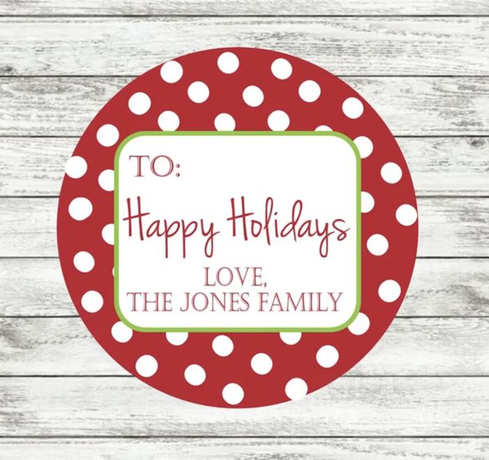 Christmas Gift Stickers - Personalized 