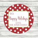  Christmas Gift Stickers - Personalized 