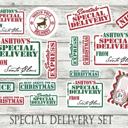  Personalized Christmas Santa Stickers - Free Shipping