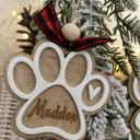  Personalized Paw Print Ornament