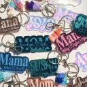  Personalized Mirrored Acrylic Keychain 