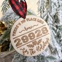  Custom Zip Code Christmas Ornaments