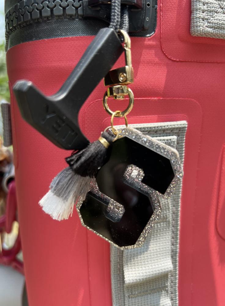 Varsity Letter Zipper Pull | Mini Bag Charm