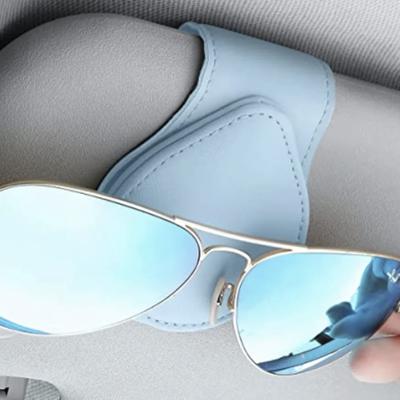 Leather Sunglass Holder For Car Visor