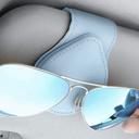  Leather Sunglass Holder For Car Visor