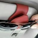  Leather Sunglass Holder For Car Visor