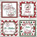  Personalized North Pole From Santa Stickers - Free Shipping