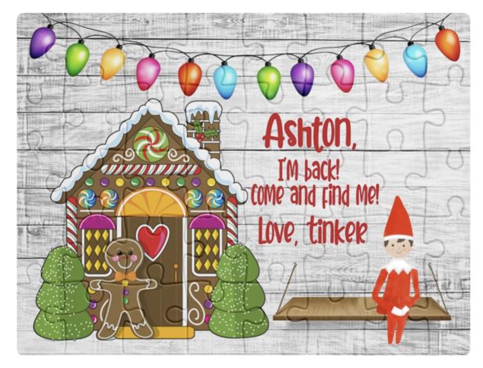 Personalized Christmas Elf Puzzle