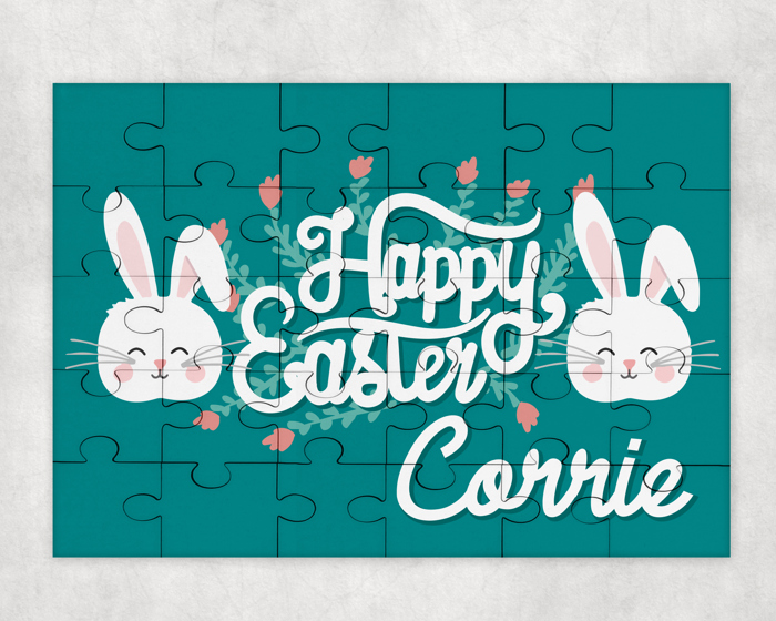 Personalized Easter Puzzle | Easter Bunny | Puzzle | Personalized