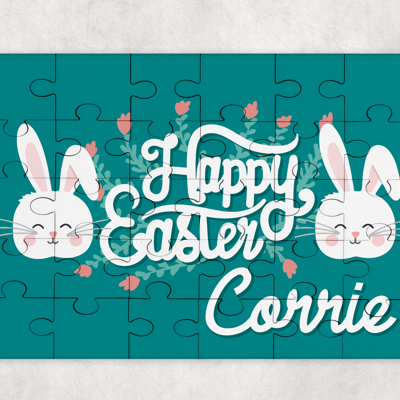 Personalized Easter Puzzle | Easter Bunny | Puzzle | Personalized