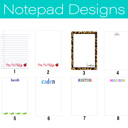  Personalized Note Pads