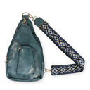 Blue Hailey Sling Bag with Removeable Guitar Strap