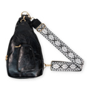 Black Hailey Sling Bag with Removeable Guitar Strap