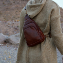 Brown Rebeca Sling Bag with Removeable Guitar Strap 