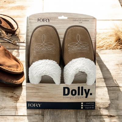 Dolly Cowgirl Inspired Indoor/Outdoor Slippers