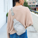 Beige Rebeca Sling Bag with Removeable Guitar Strap 