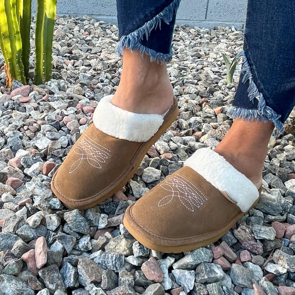 Dolly Cowgirl Inspired Indoor/Outdoor Slippers