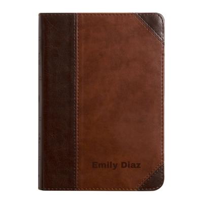 Custom ESV Dark Brown Compact Size Personalized Holy Bible Medium Print