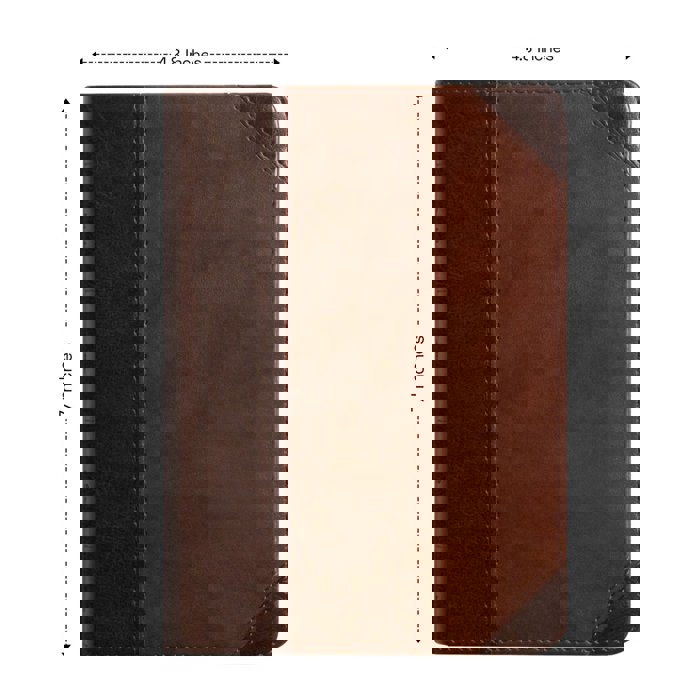 Custom ESV Dark Brown Compact Size Personalized Holy Bible Medium Print