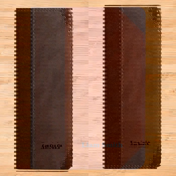 Custom ESV Dark Brown Compact Size Personalized Holy Bible Medium Print