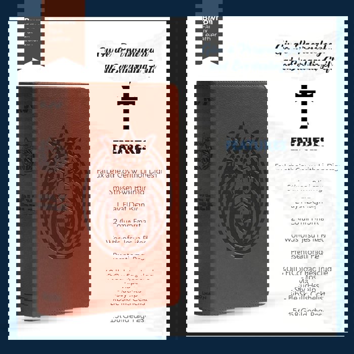 Custom KJV Brown Standard Size Kids Personalized Holy Bible Large Print | Royal Lion