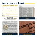  Custom NIV Brown Standard Size Thinline Personalized Holy Bible Large Print