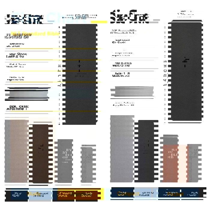 Custom NLT Black Standard Size Thinline Personalized Holy Bible Large Print